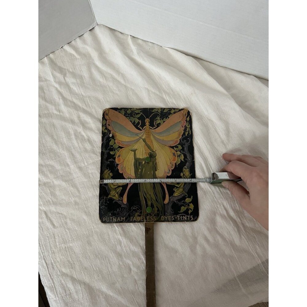 Vintage Advertising Fan Fairy Putnam Fadeless Dyes-Tints 1920s - Picture 6 of 10